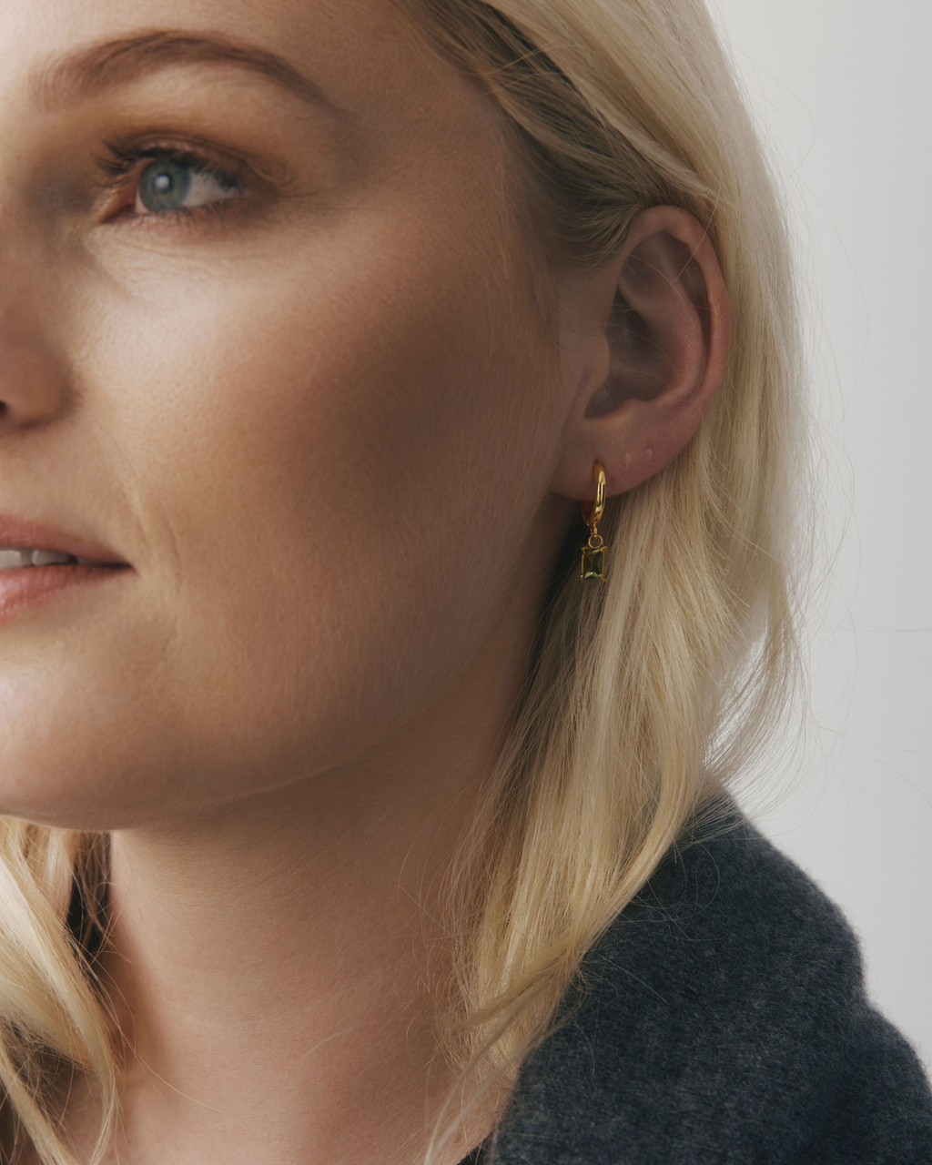 Arina Earrings - Olive Green
