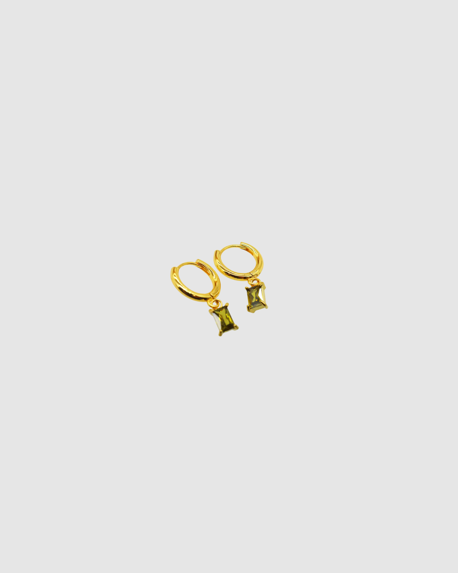 Arina Earrings - Olive Green