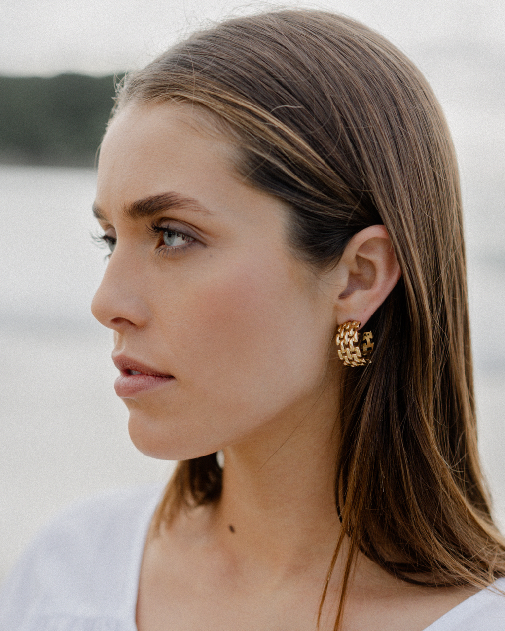 Chain Earrings - Gold