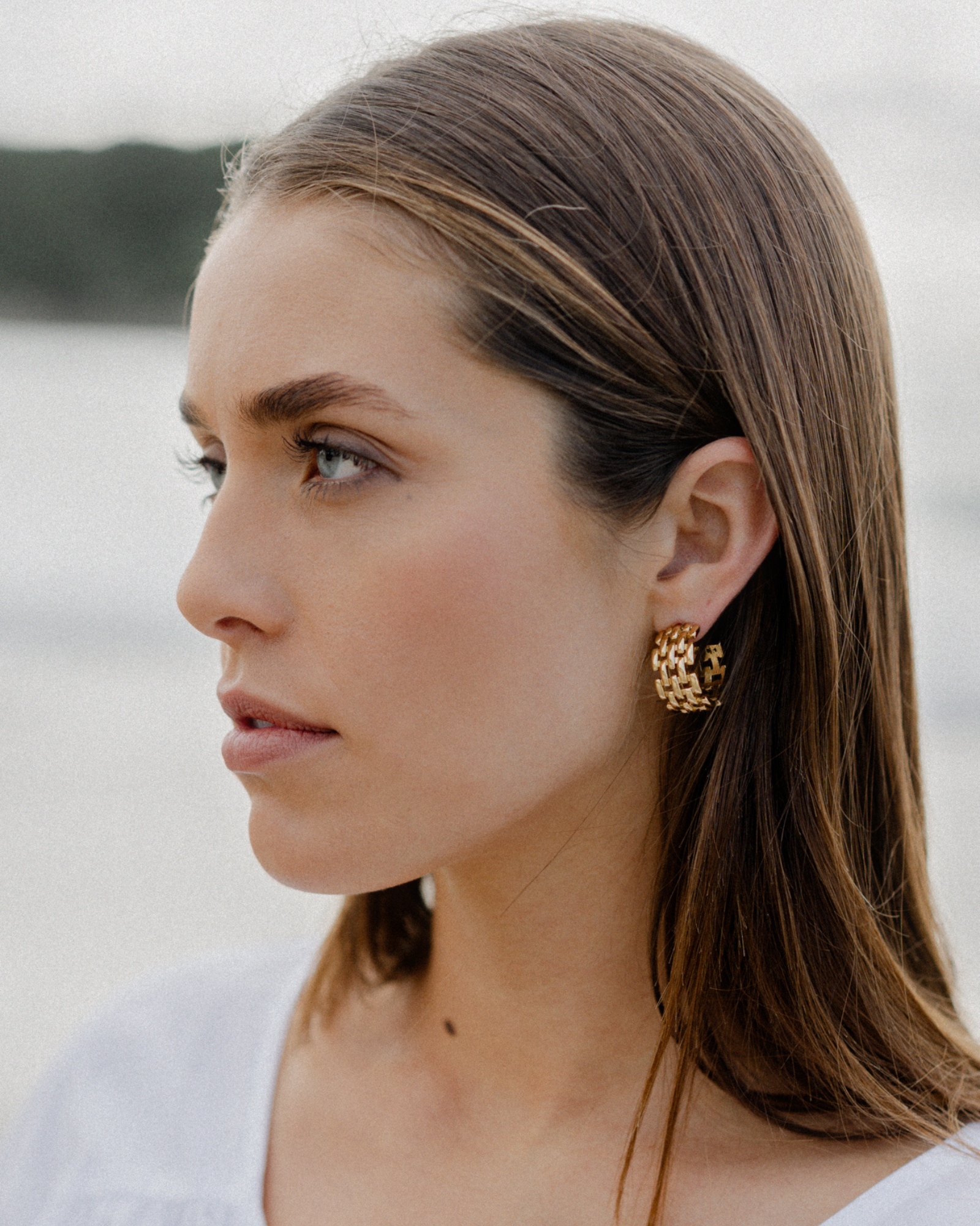 Chain Earrings - Gold