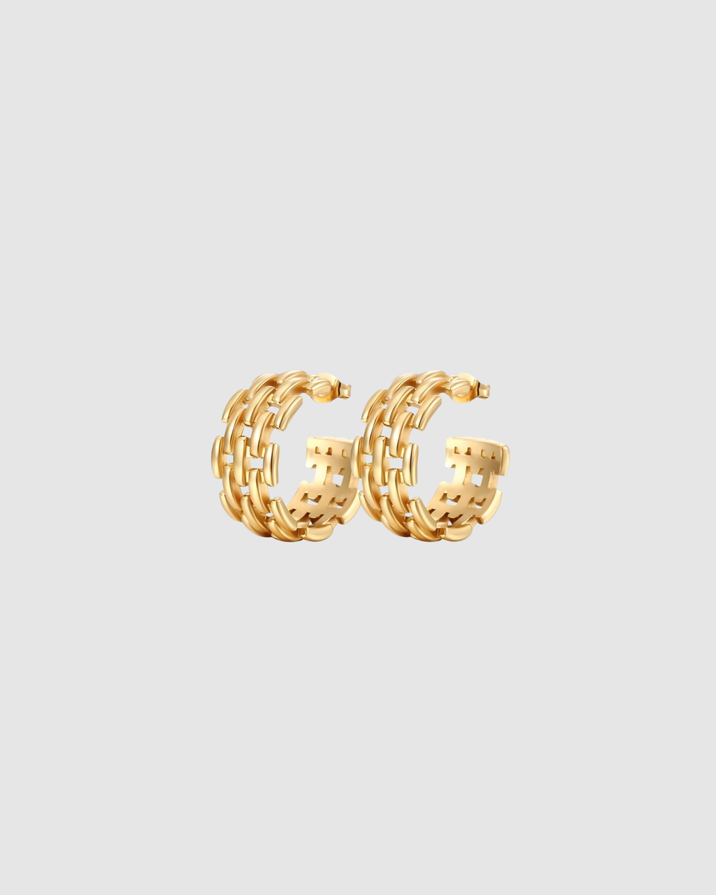 Chain Earrings - Gold