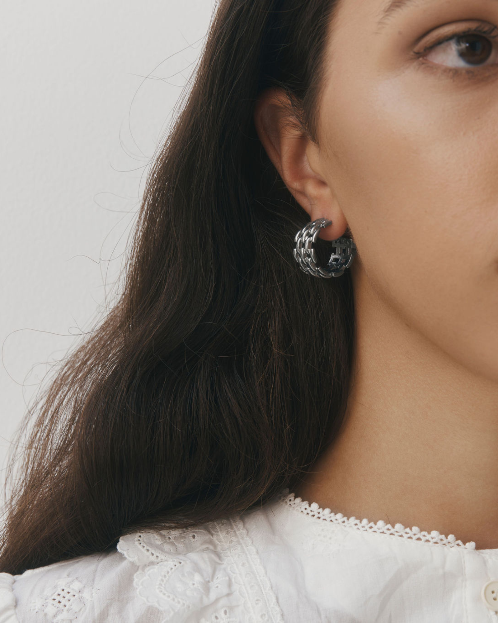 Chain Earrings - Silver