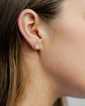 Clover Studs- Diamante