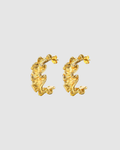 Crinkle Earrings - Gold