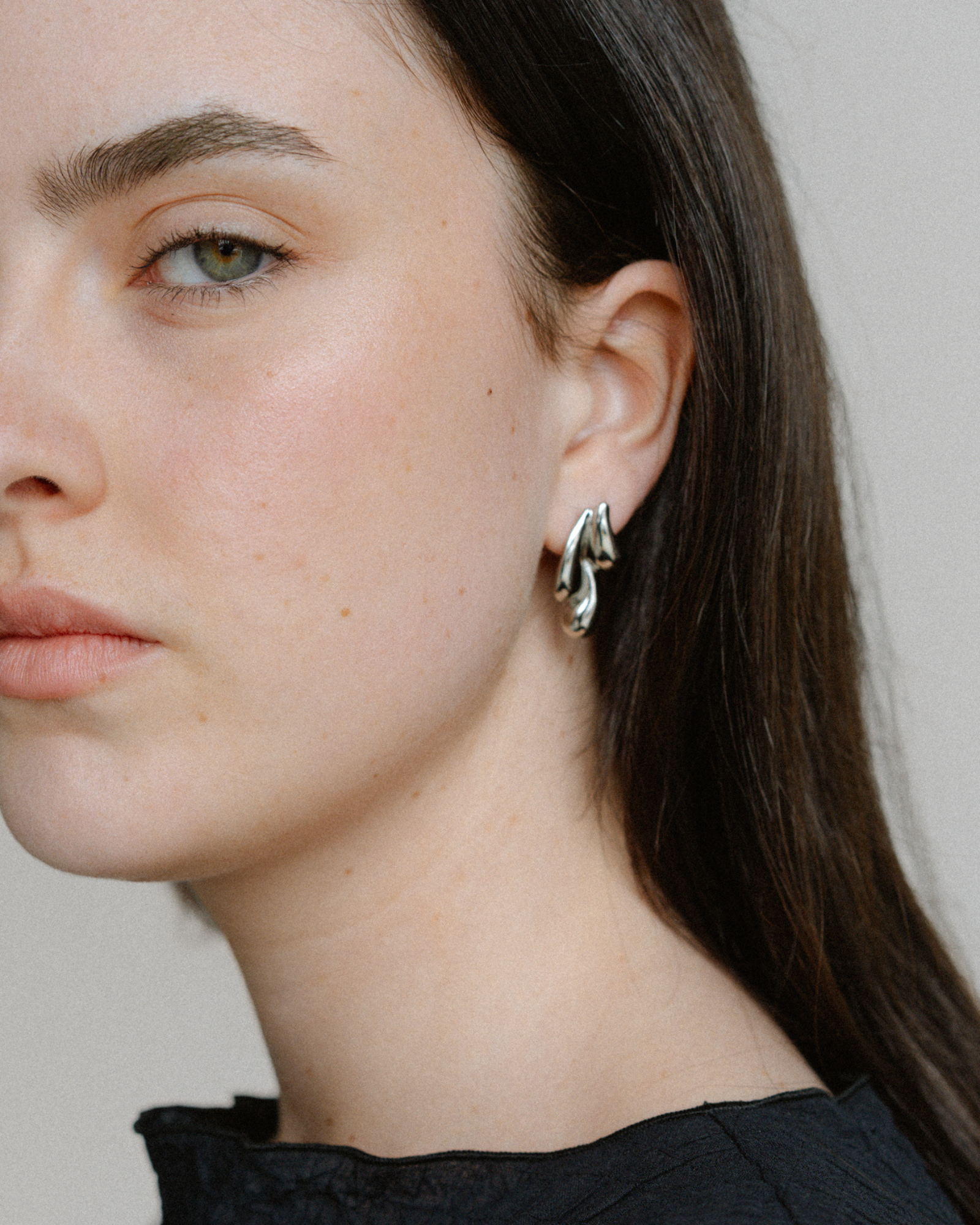 Droplet Earrings - Silver
