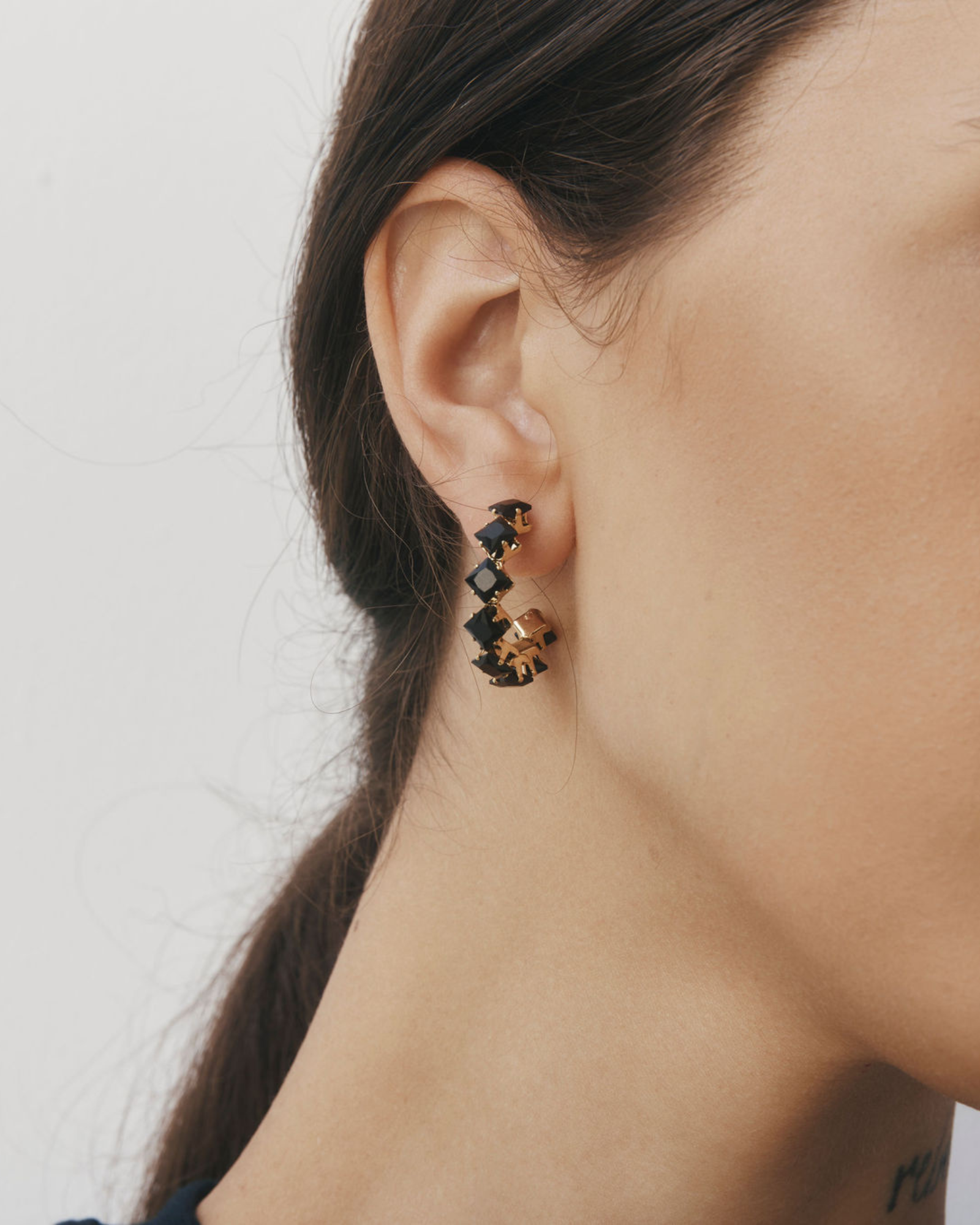 Freya Hoops - Black