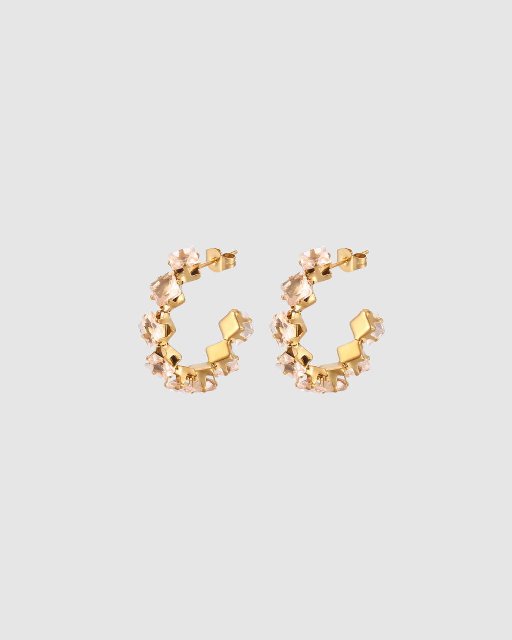 Freya Hoops - Blush