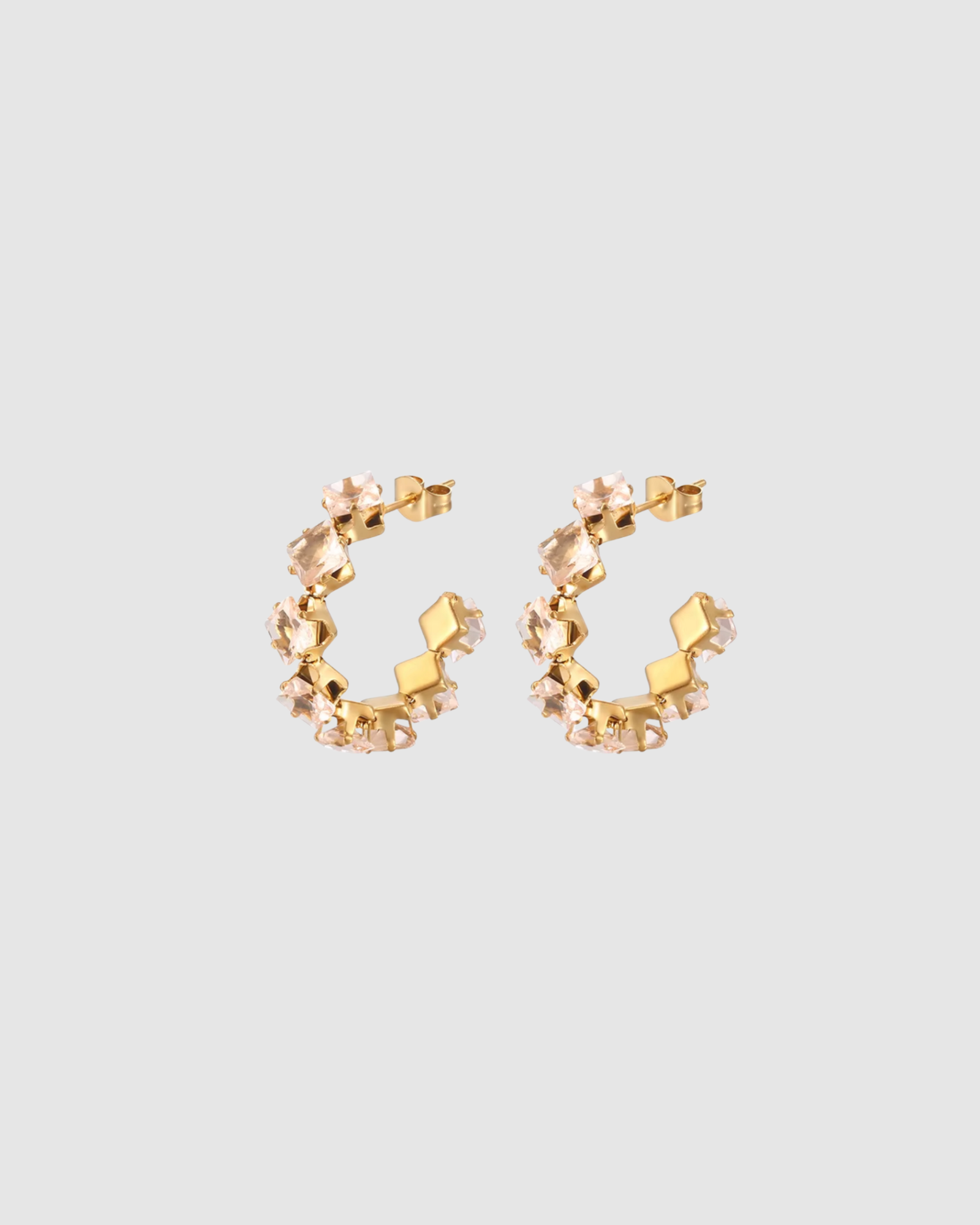 Freya Hoops - Blush