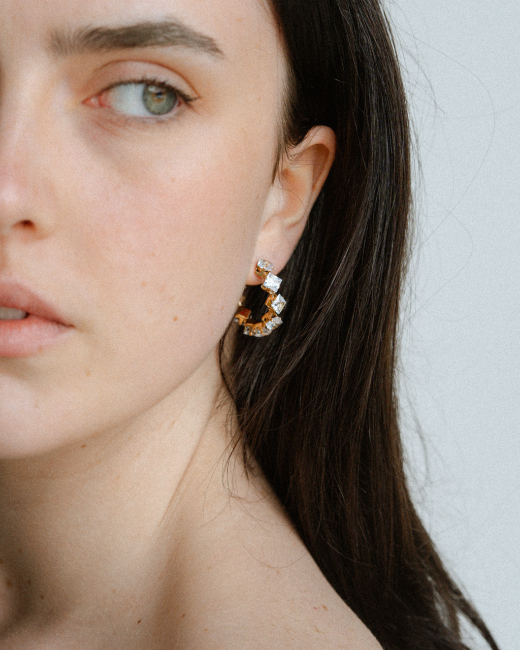 Freya Hoops - Diamante