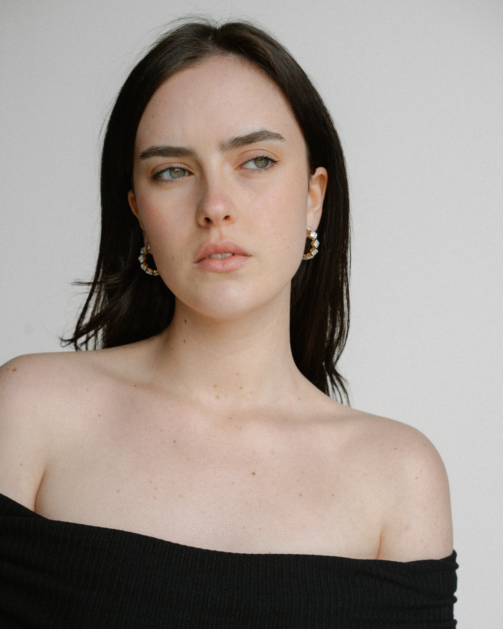 Freya Hoops - Diamante