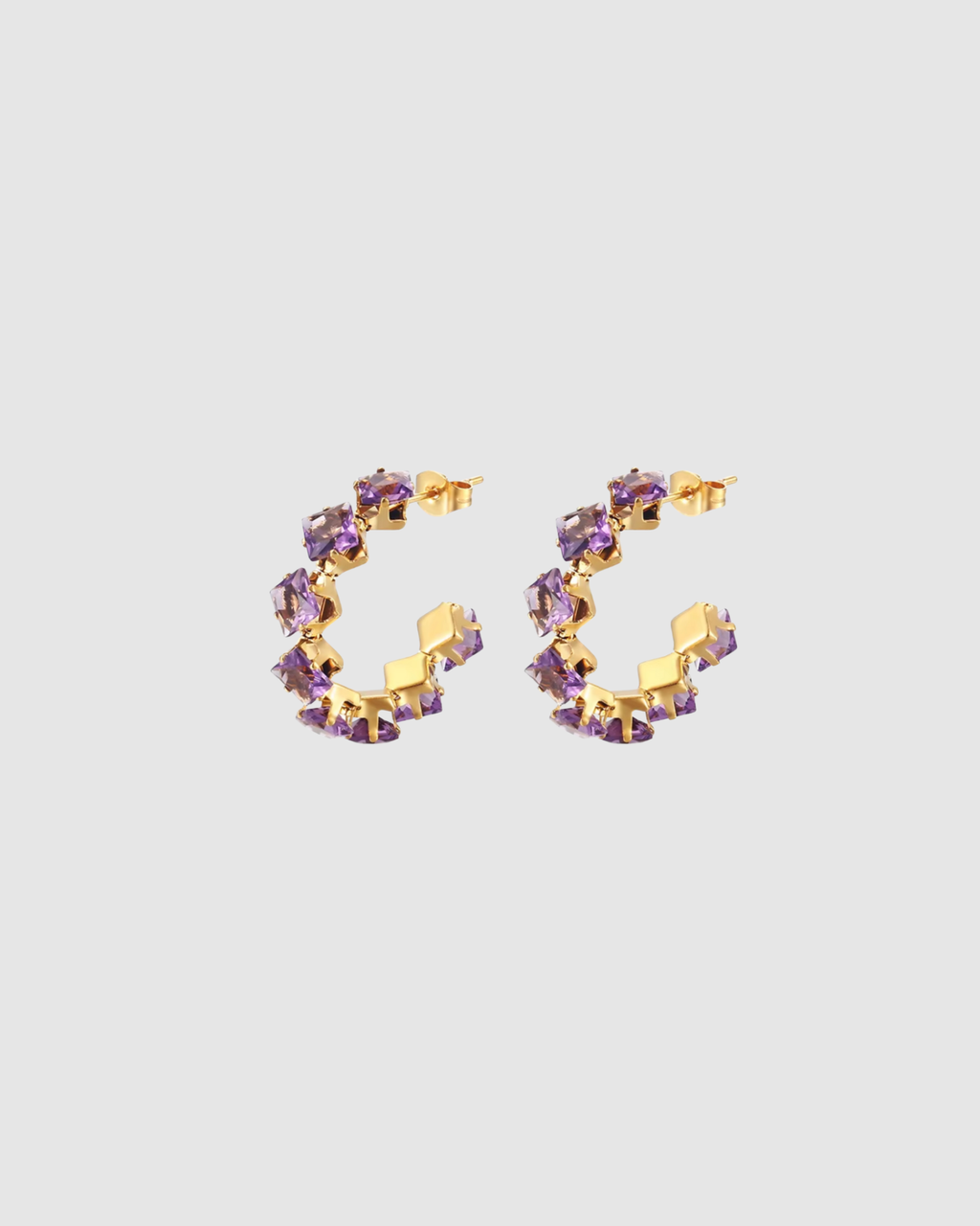 Freya Hoops - Purple