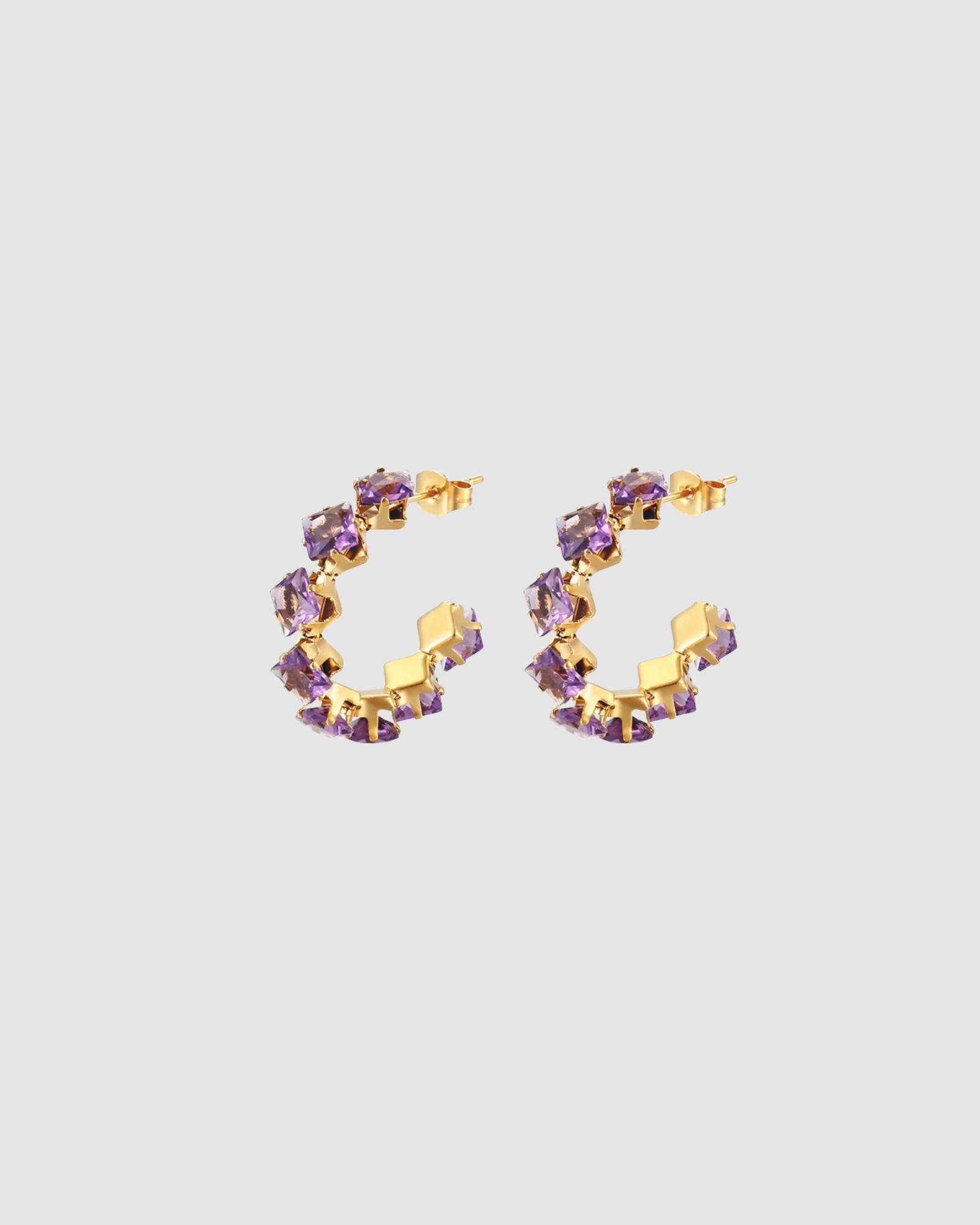 Freya Hoops - Purple