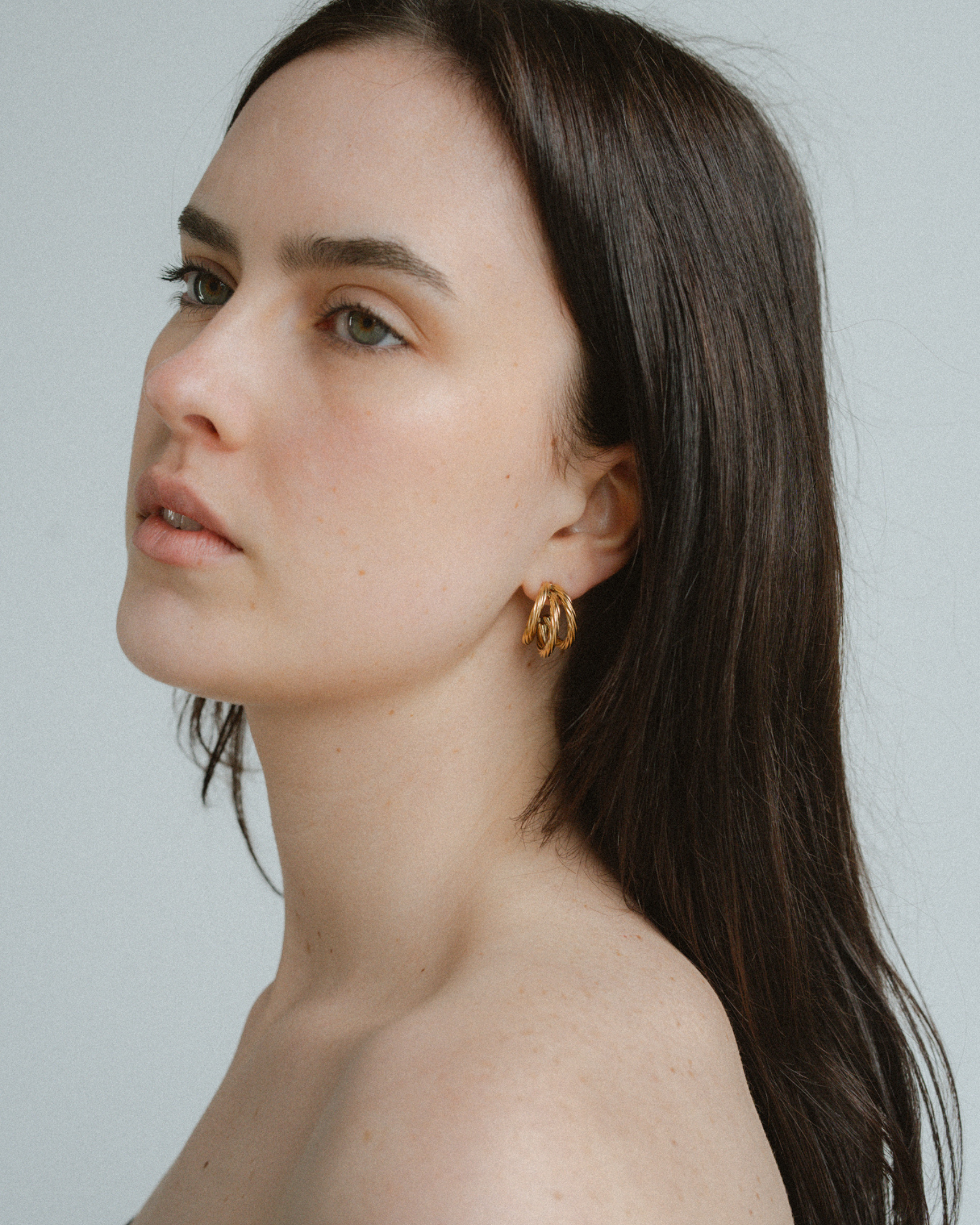 Hadley Earrings Large - Gold