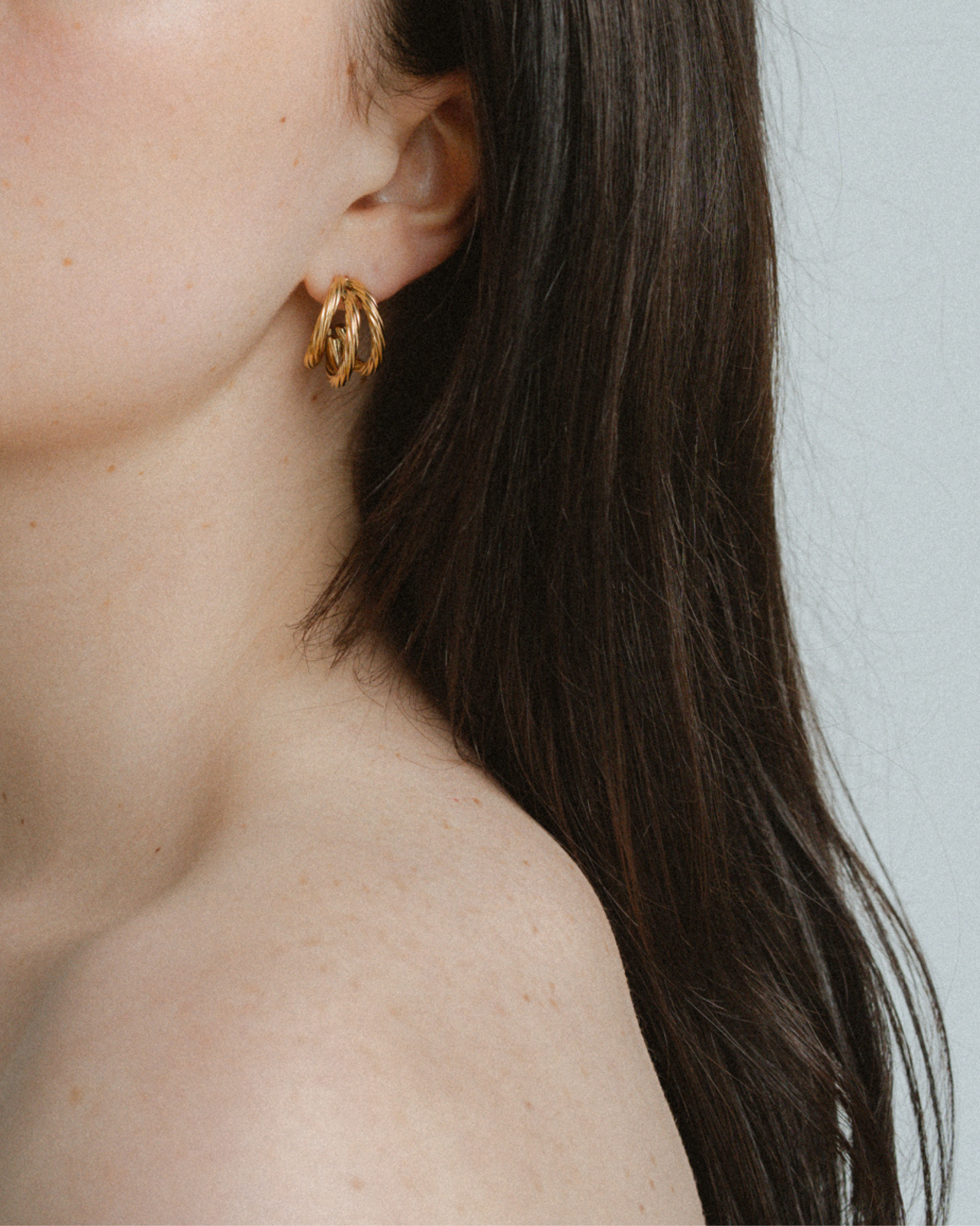 Hadley Earrings Large - Gold