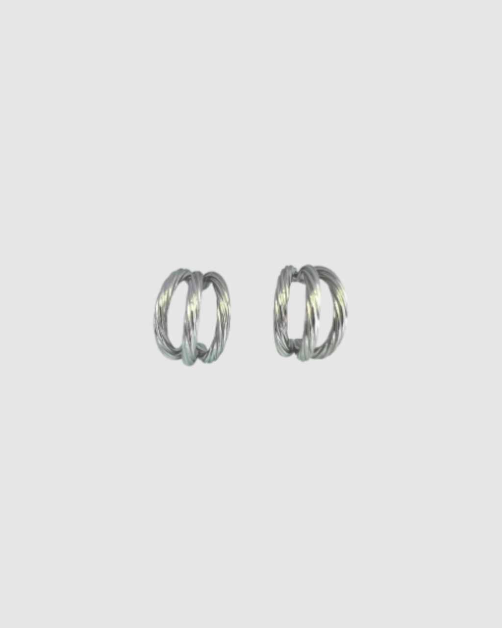 Hadley Earrings Large - Silver