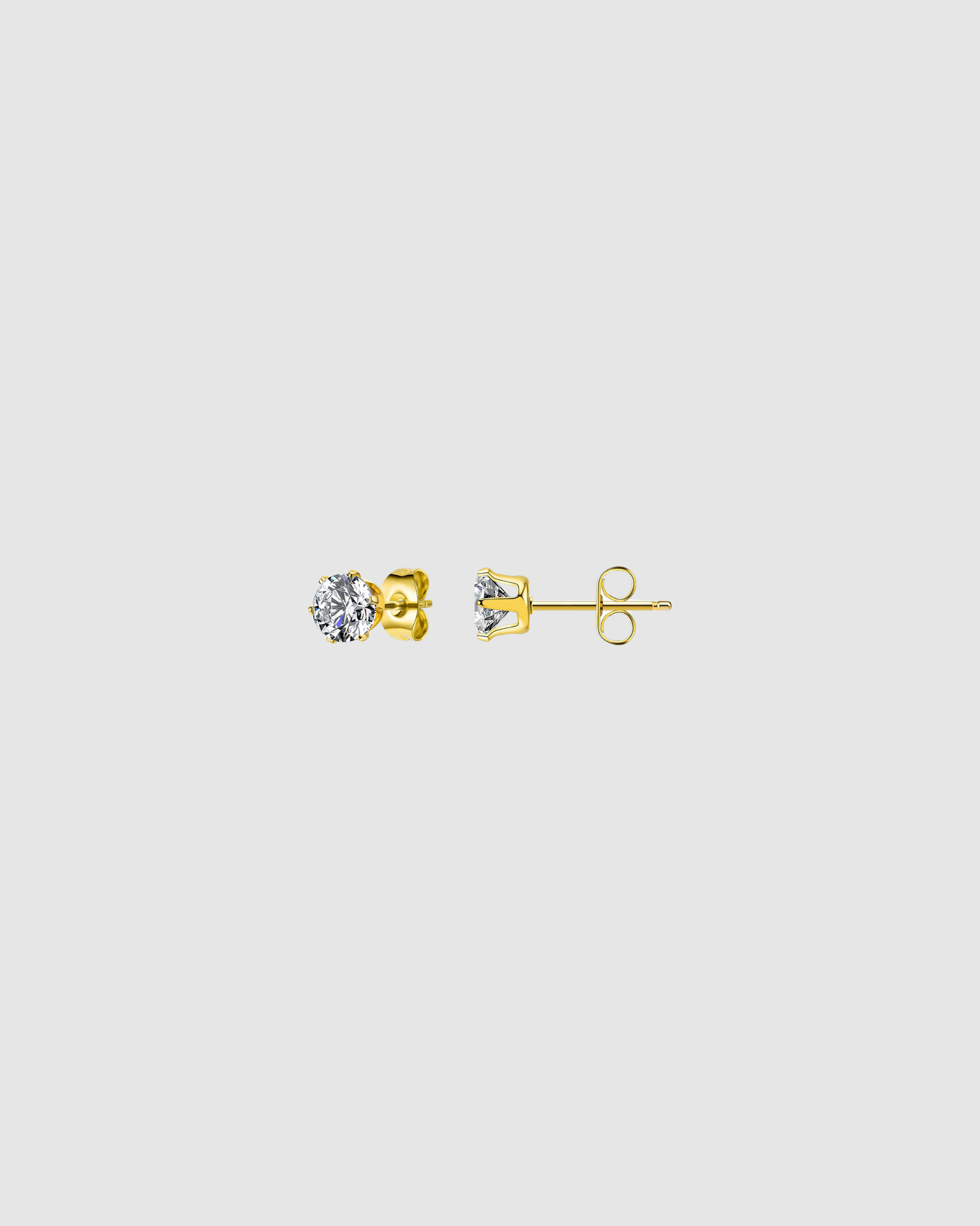 Harper Studs- Diamante/Gold