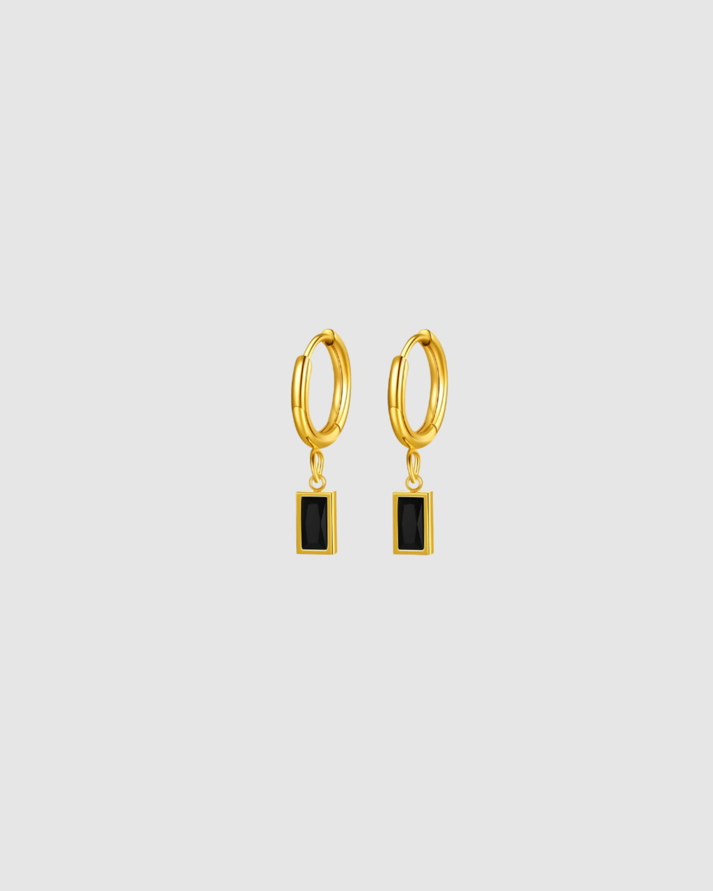 Maeve Earrings - Black/Gold
