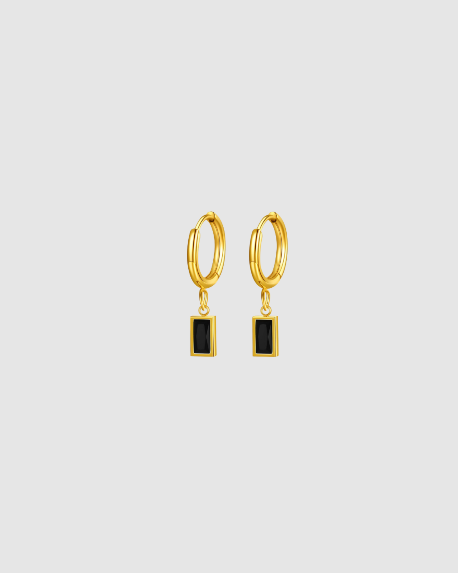 Maeve Earrings - Black/Gold