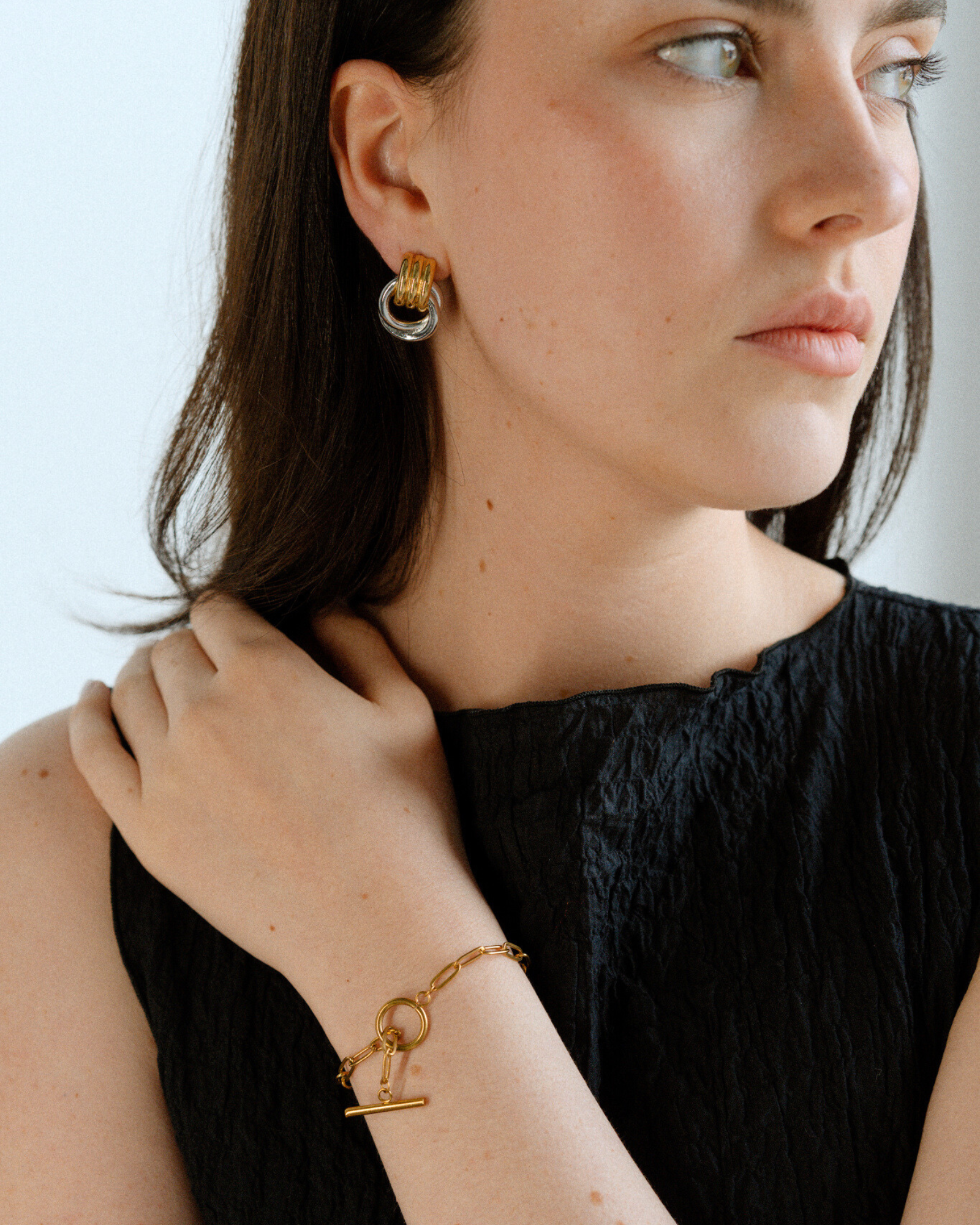 Millie Earrings - Mixed Metals