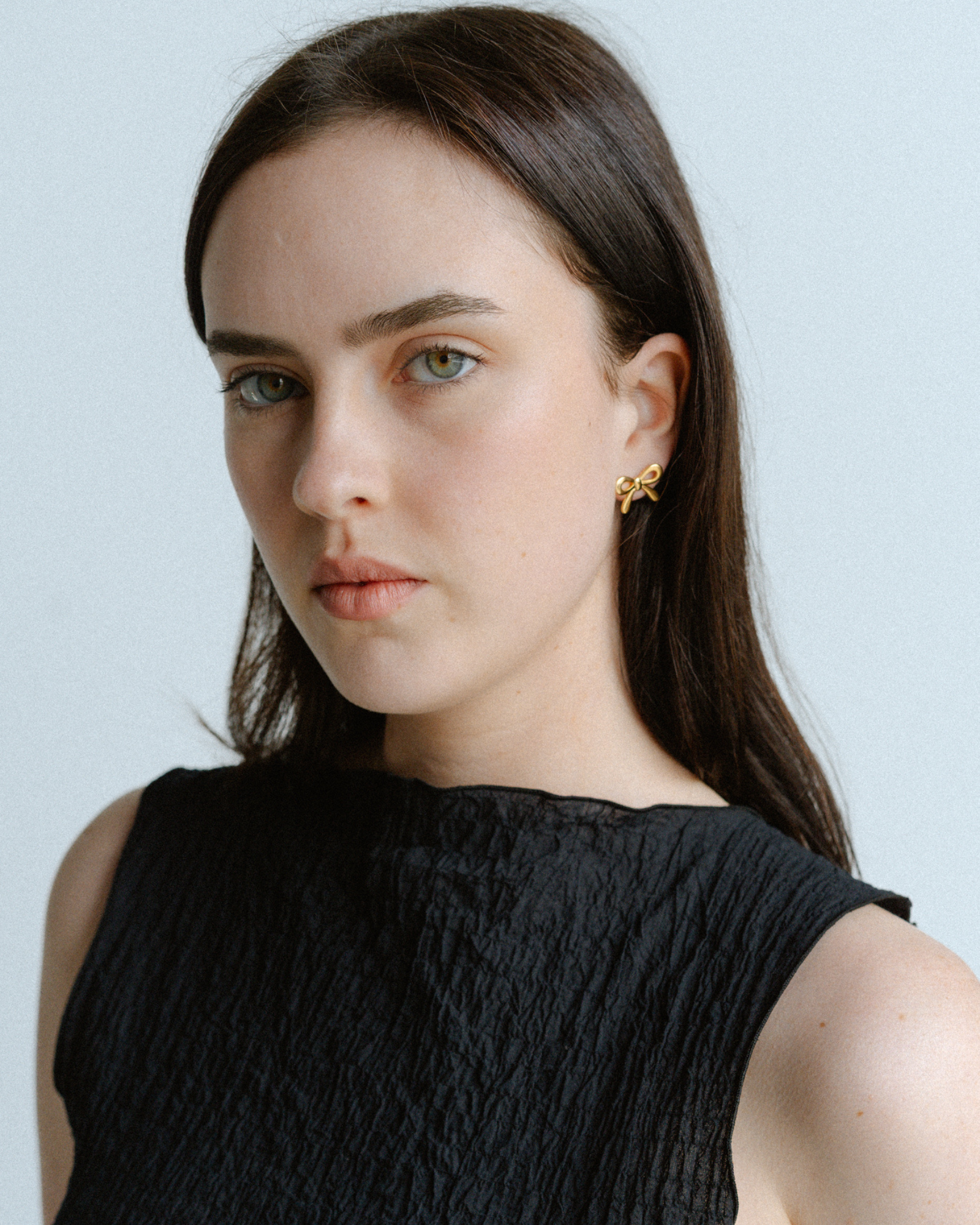Mini Bow Earrings Medium - Gold