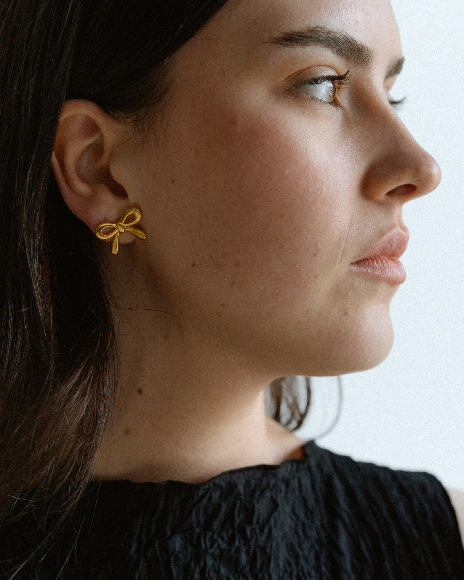 Mini Bow Earrings Medium - Gold