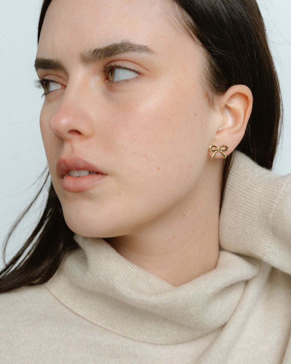 Mini Bow Earrings Small - Gold