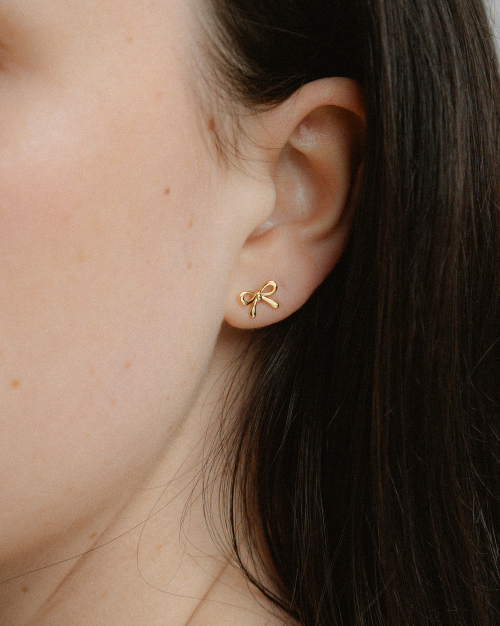 Mini Bow Earrings Extra Small - Gold