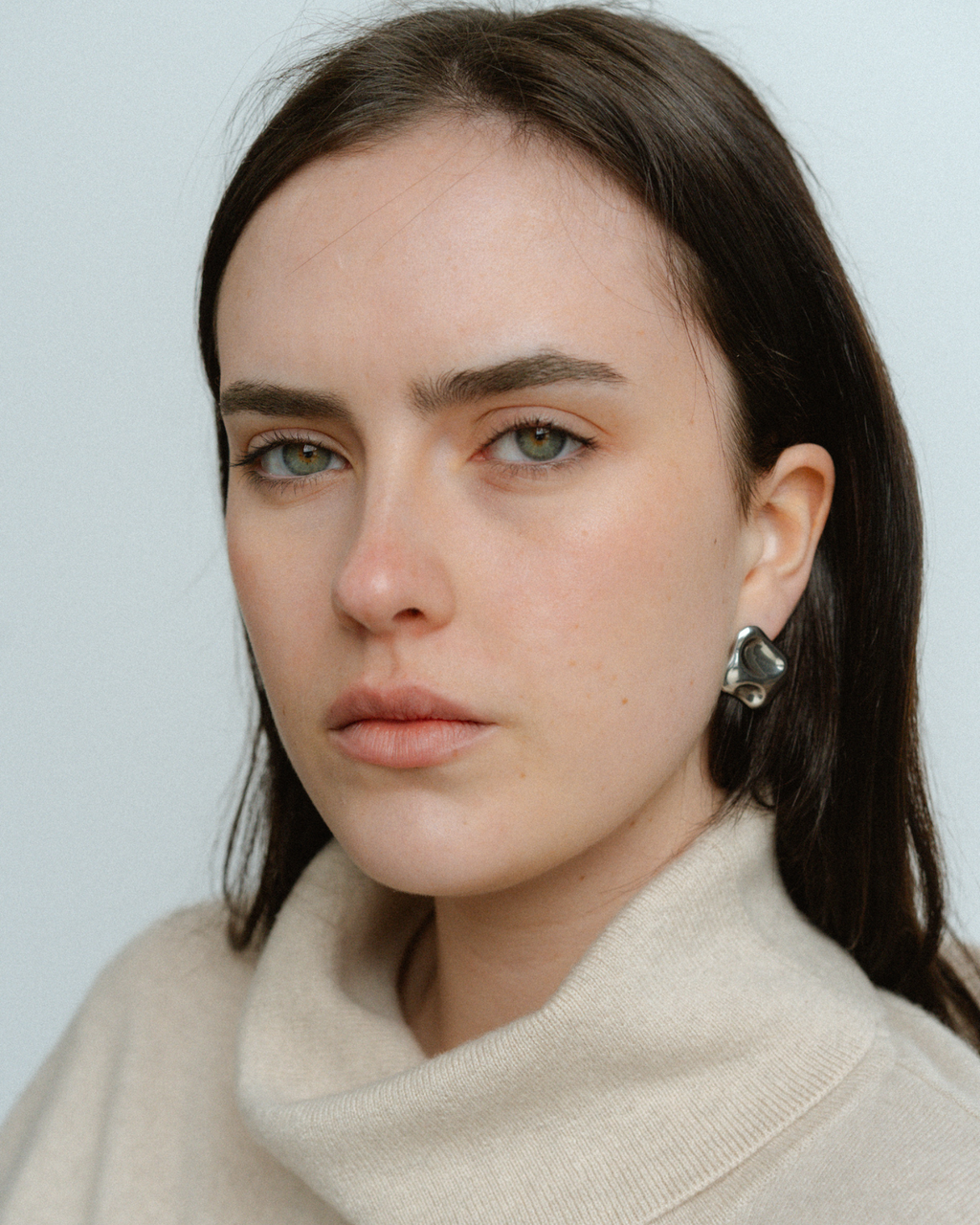 Molten Earrings - Silver