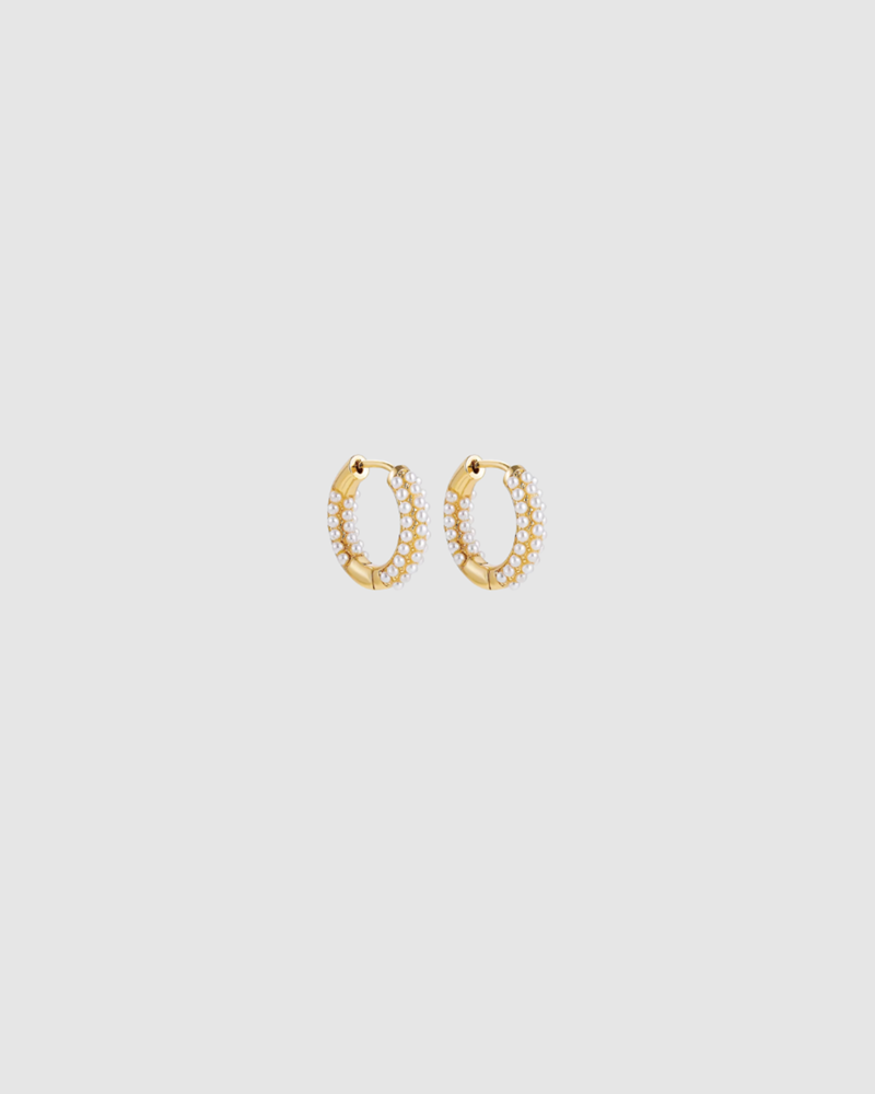 Paris Earrings -  Gold/Pearl